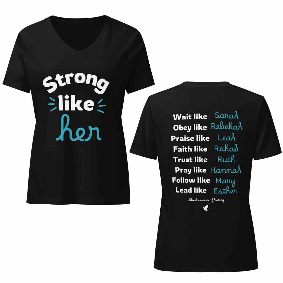 Strong Like Her Women’s relaxed v-neck t-shirt