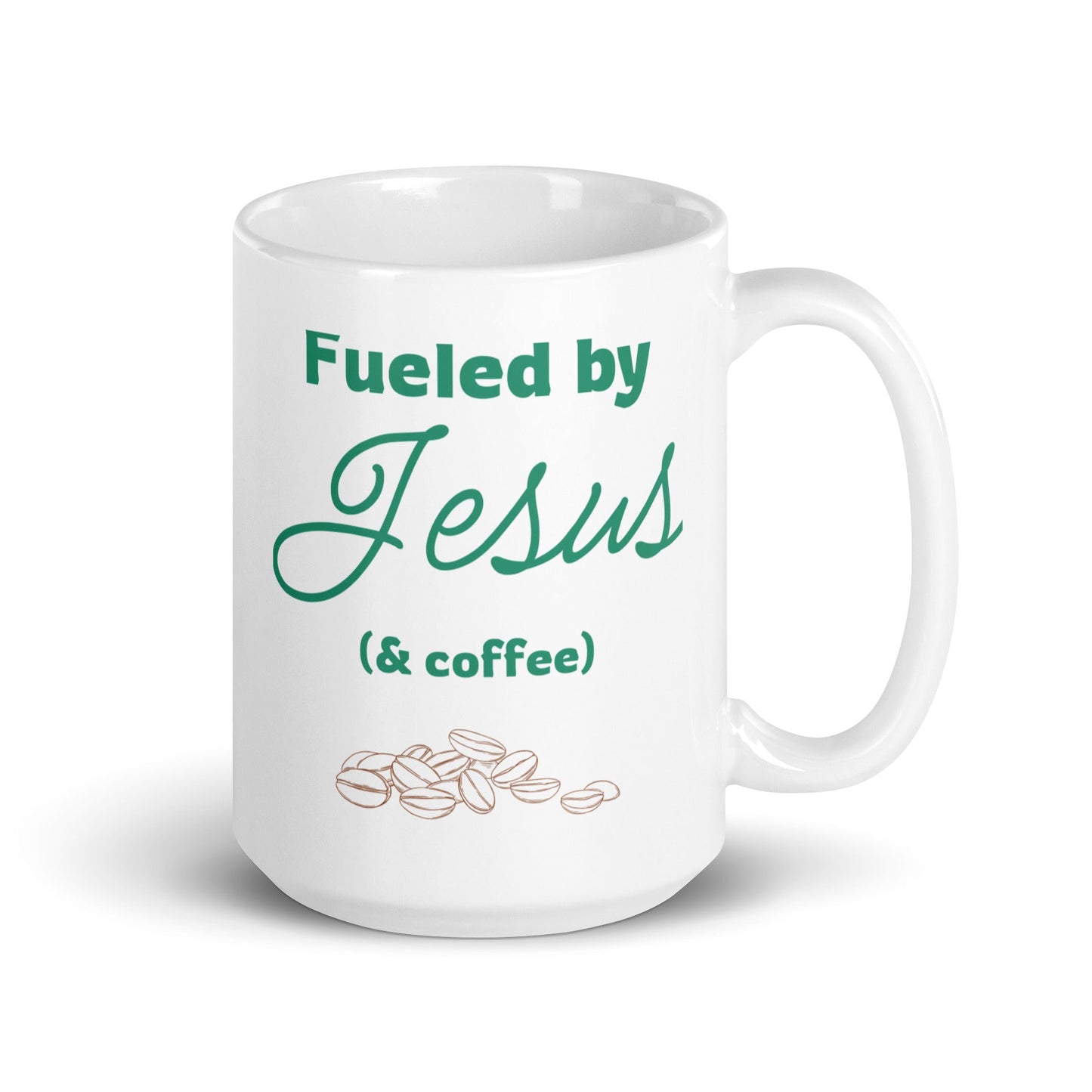 Coffee and Jesus glossy mug - Bright Eye Creations