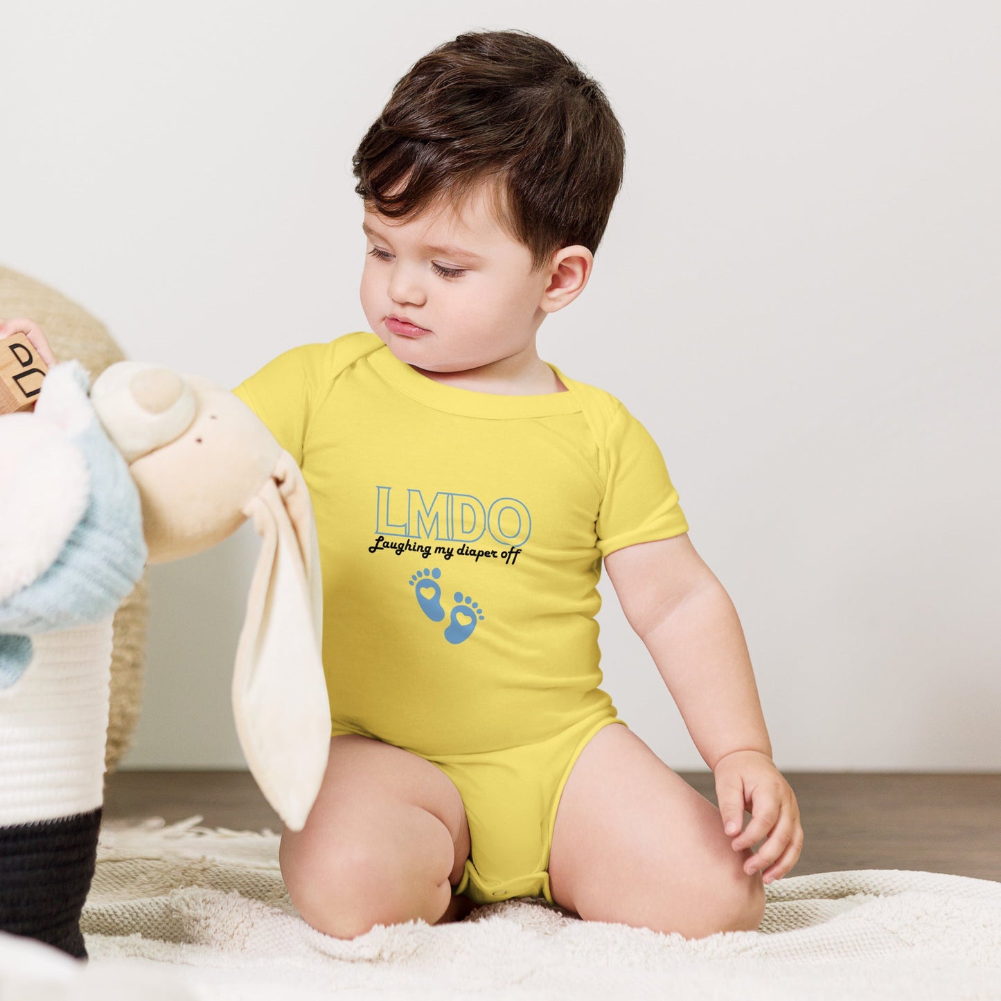 LMDO Baby short sleeve one piece - Bright Eye Creations