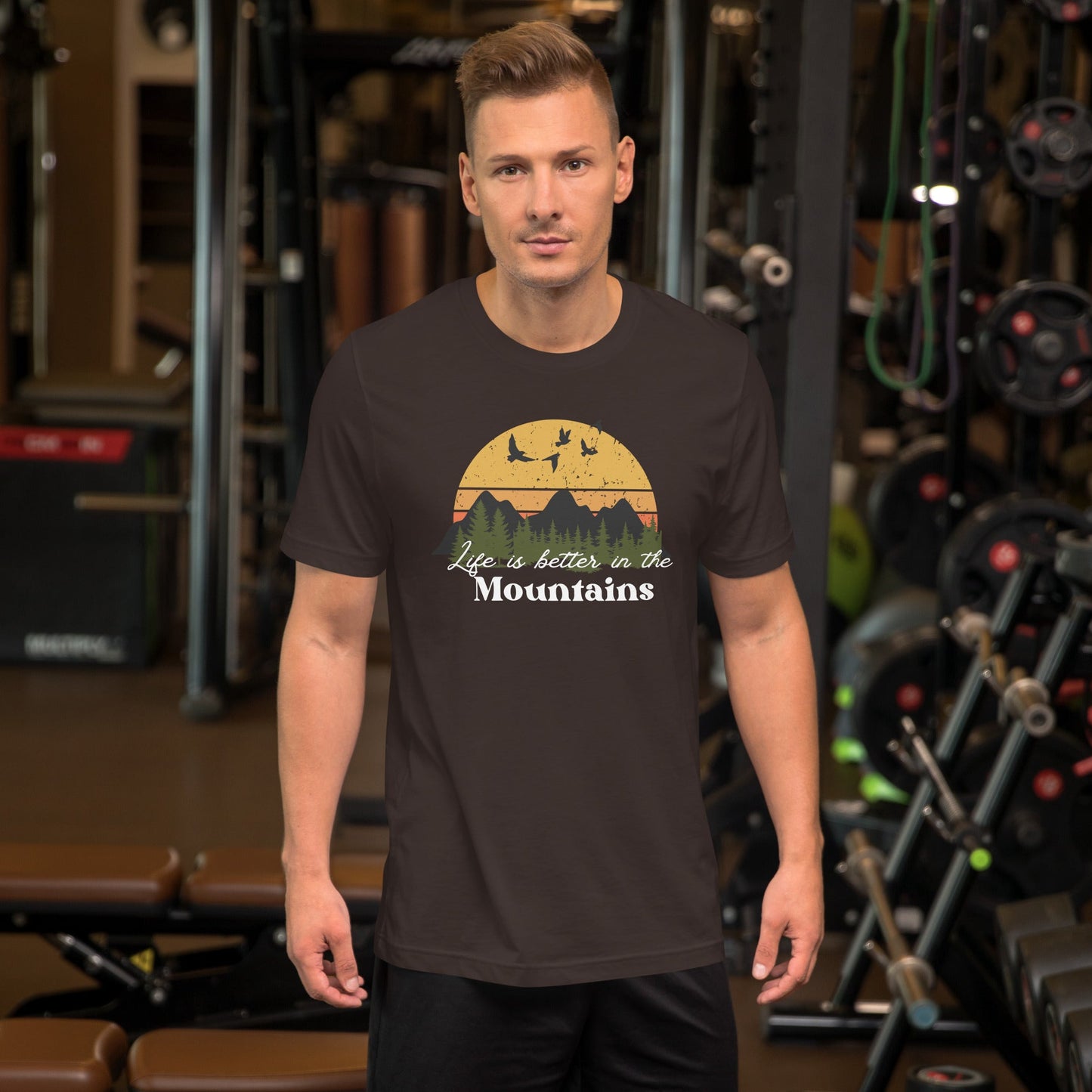 Unisex Life is Better in in the Mountains t-shirt - Bright Eye Creations