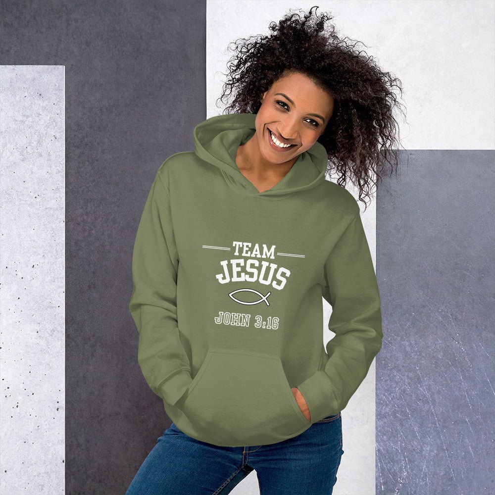 Unisex Team Jesus Hoodie - Bright Eye Creations