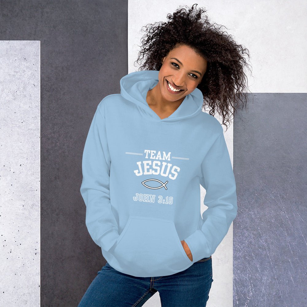 Unisex Team Jesus Hoodie - Bright Eye Creations
