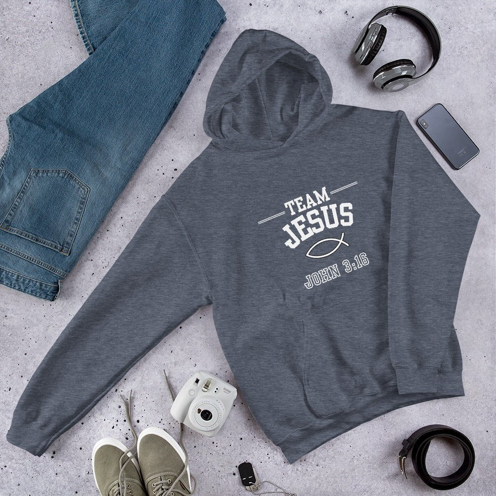 Unisex Team Jesus Hoodie - Bright Eye Creations