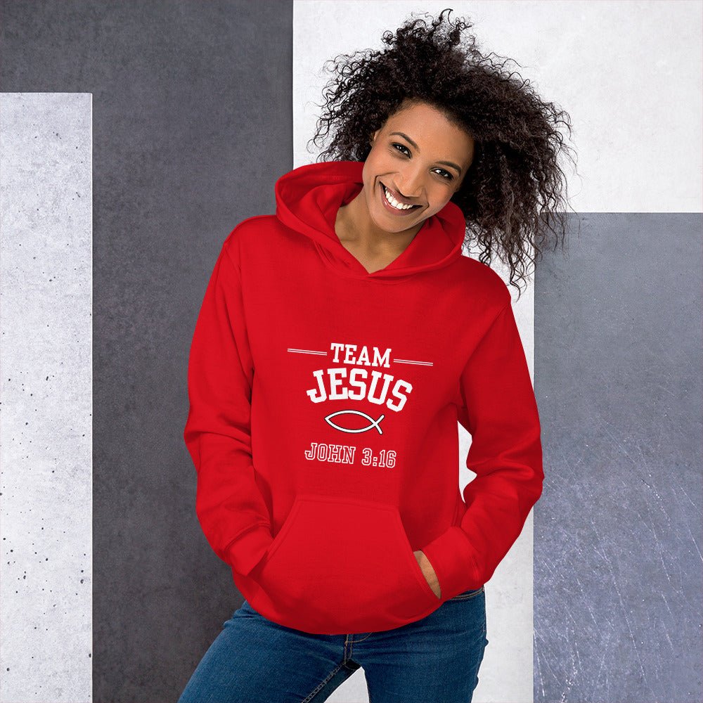 Unisex Team Jesus Hoodie - Bright Eye Creations