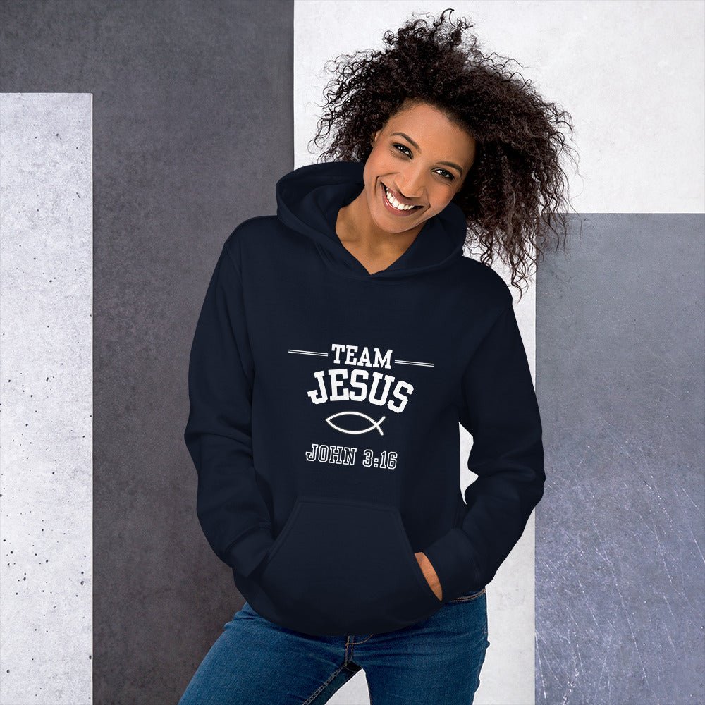 Unisex Team Jesus Hoodie - Bright Eye Creations
