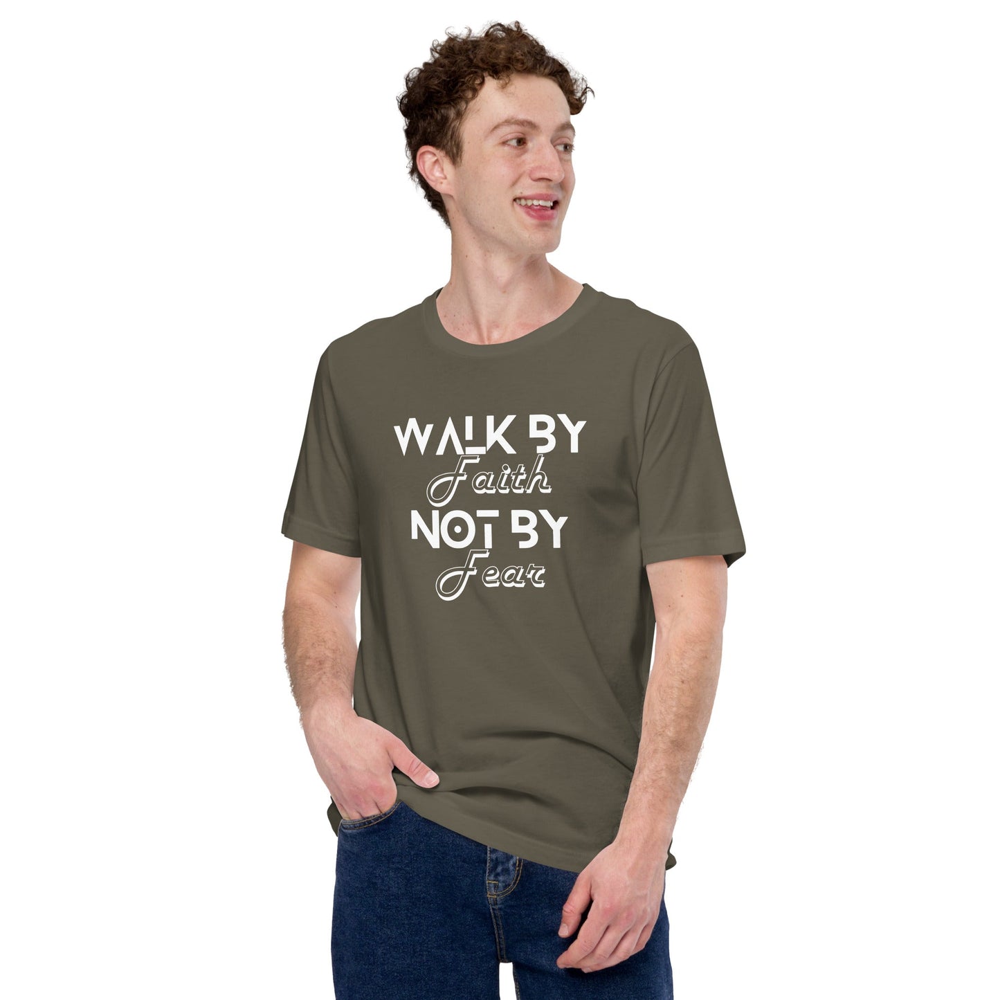 Unisex Walk by Faith t-shirt - Bright Eye Creations