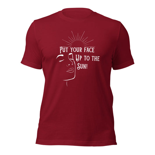 Face in the Sun Unisex t-shirt - Bright Eye Creations