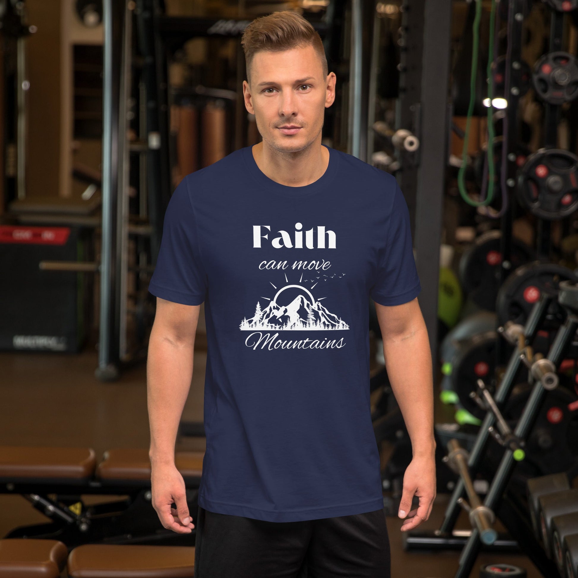 Faith Can Move Mountains Unisex t - shirt - Bright Eye Creations