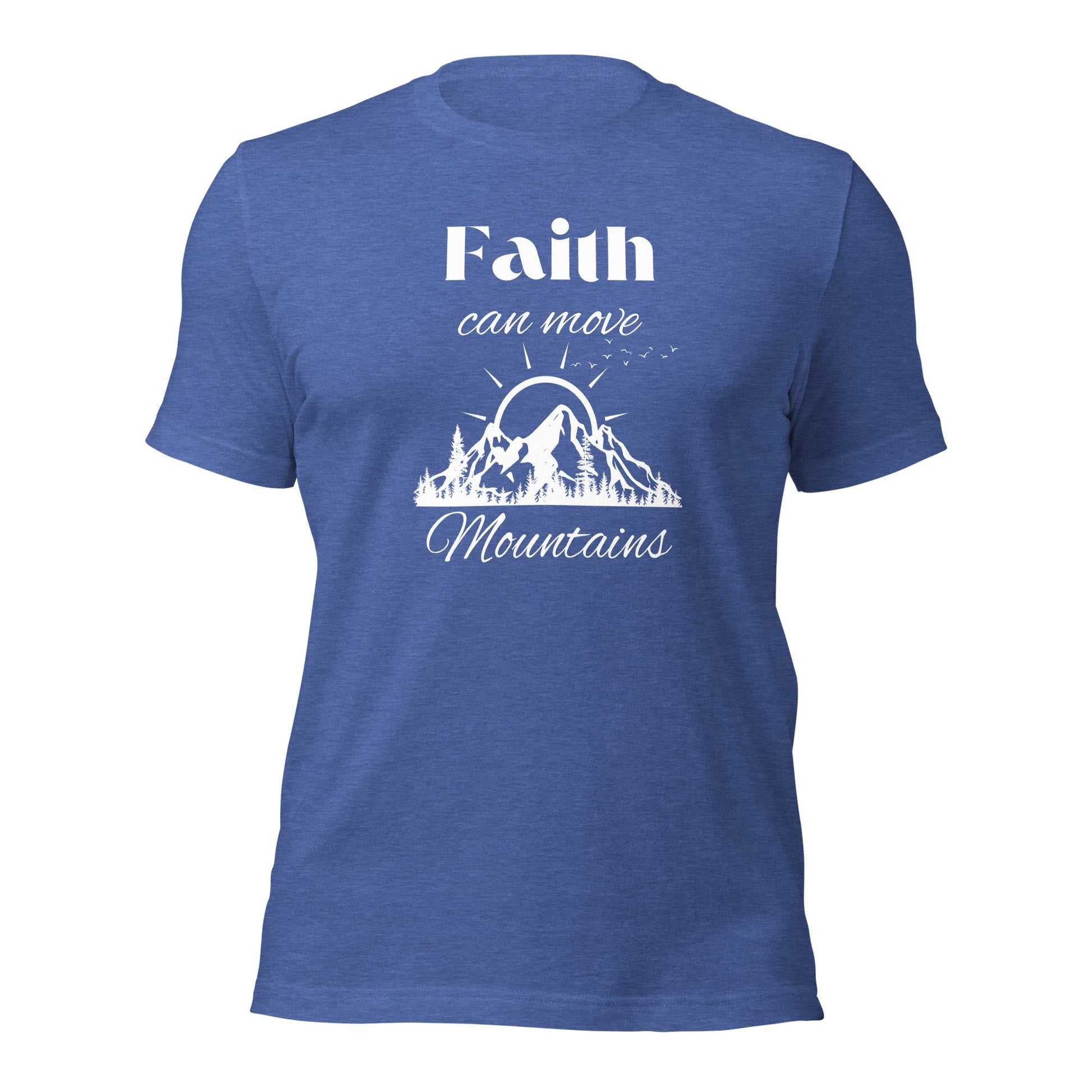 Faith Can Move Mountains Unisex t - shirt - Bright Eye Creations