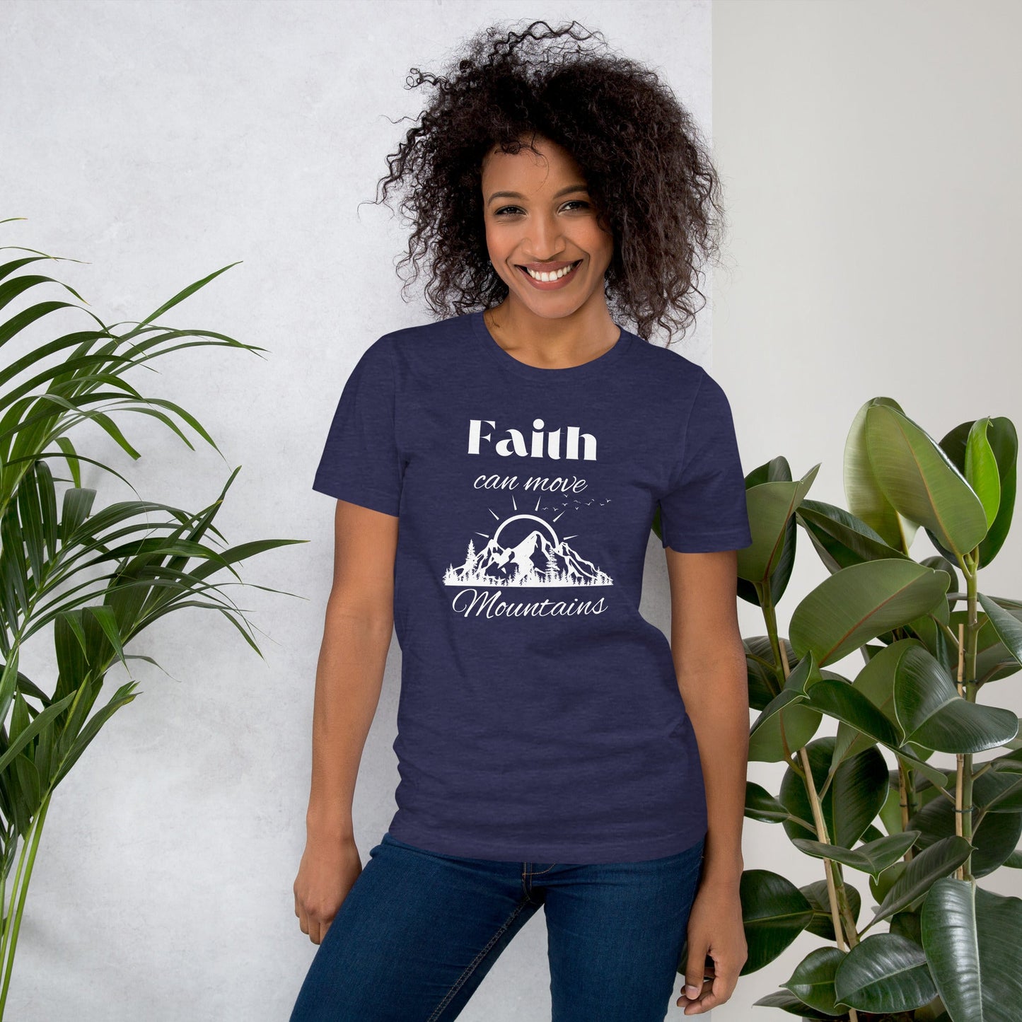 Faith Can Move Mountains Unisex t - shirt - Bright Eye Creations