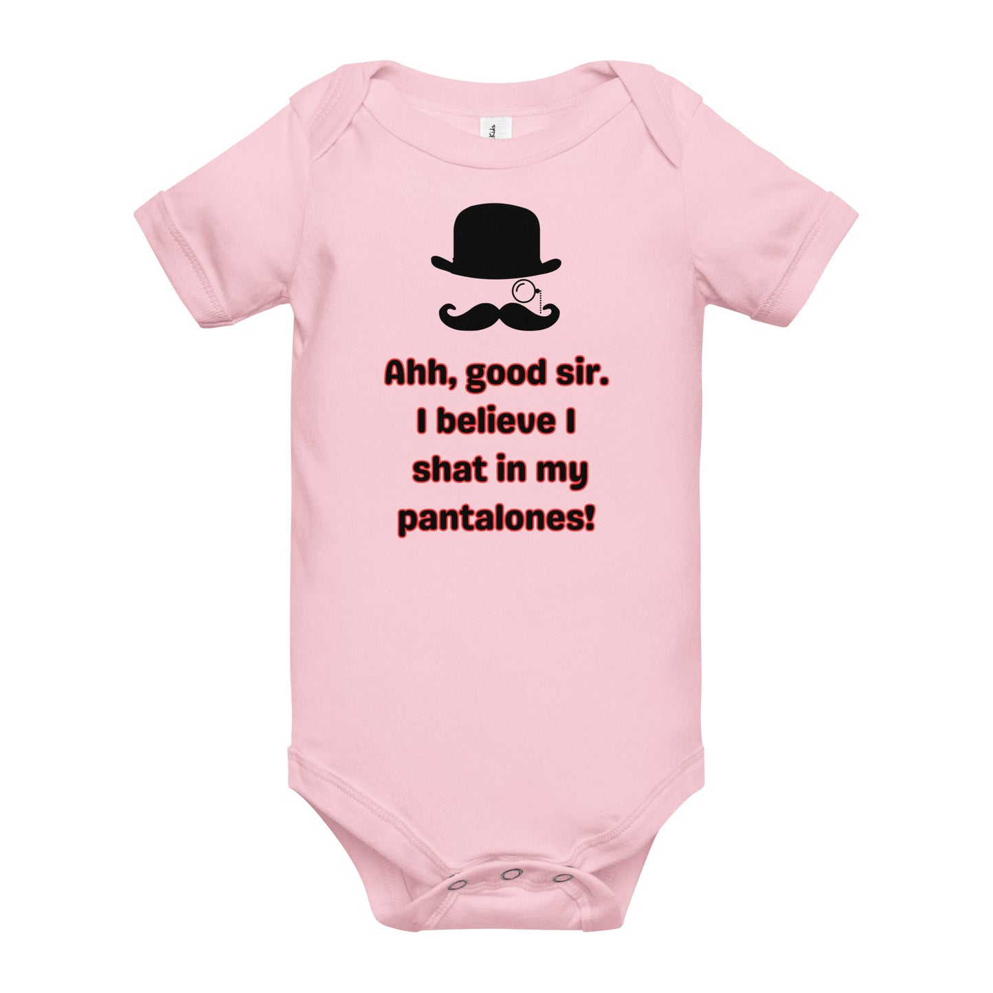 Good Sir Baby short sleeve one piece - Bright Eye Creations