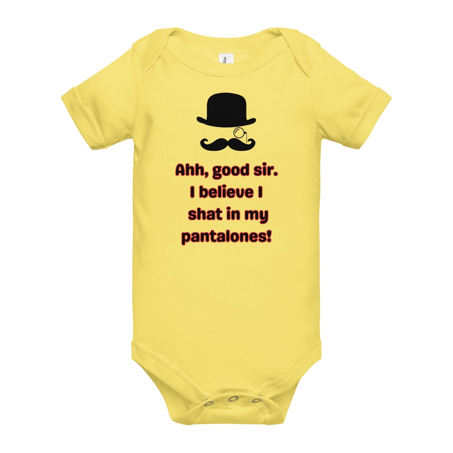 Good Sir Baby short sleeve one piece - Bright Eye Creations