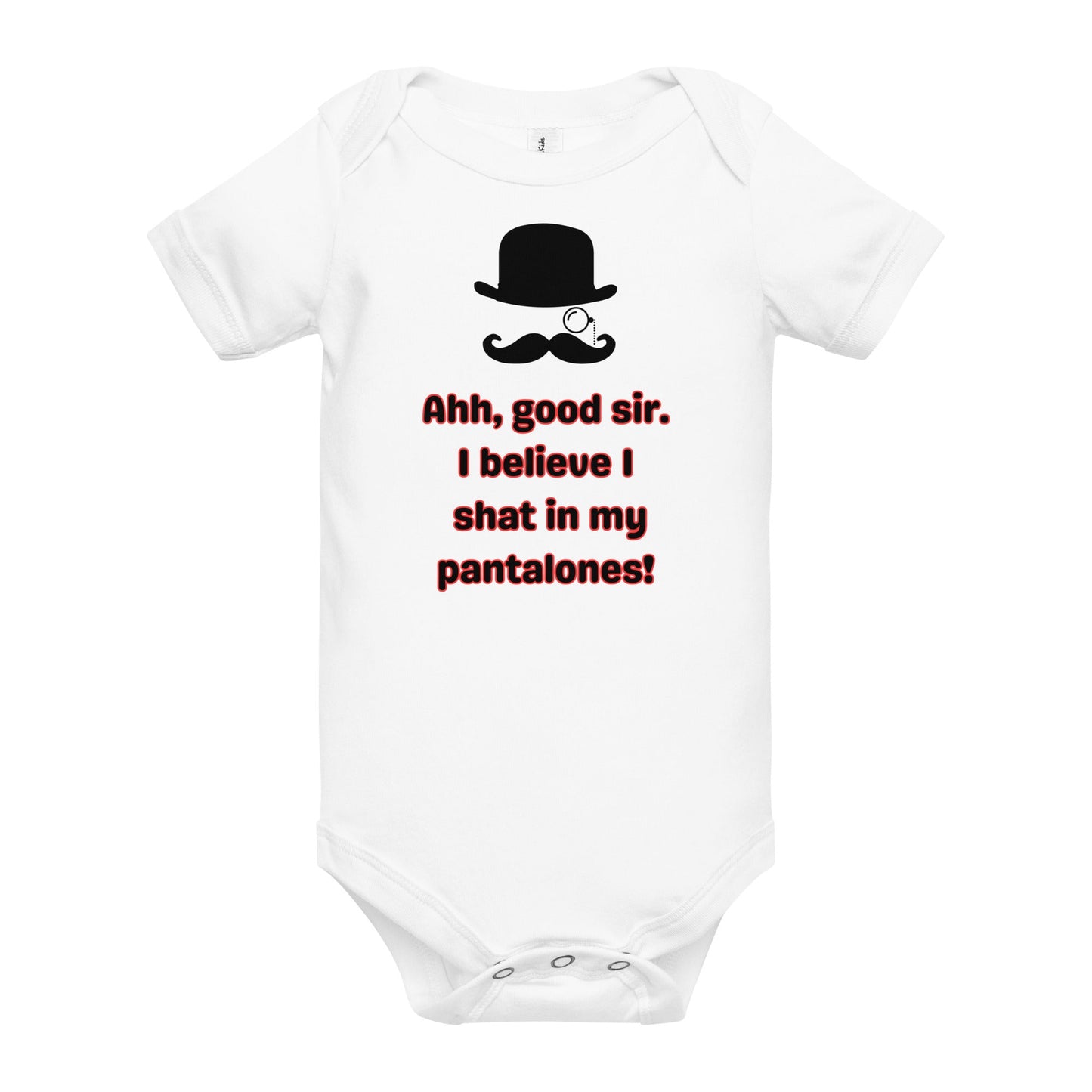 Good Sir Baby short sleeve one piece - Bright Eye Creations