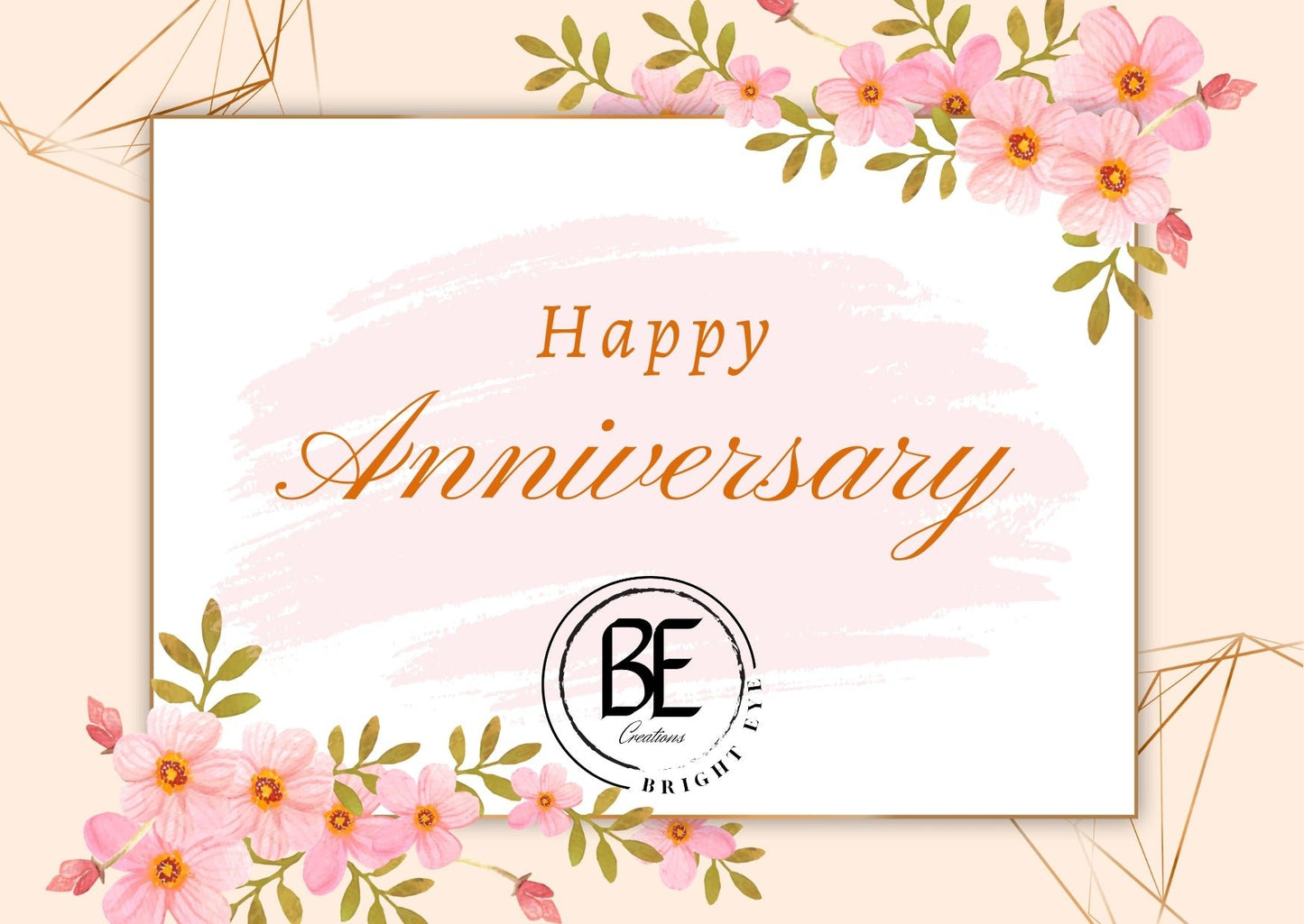 Happy Anniversary Gift Card - Bright Eye Creations