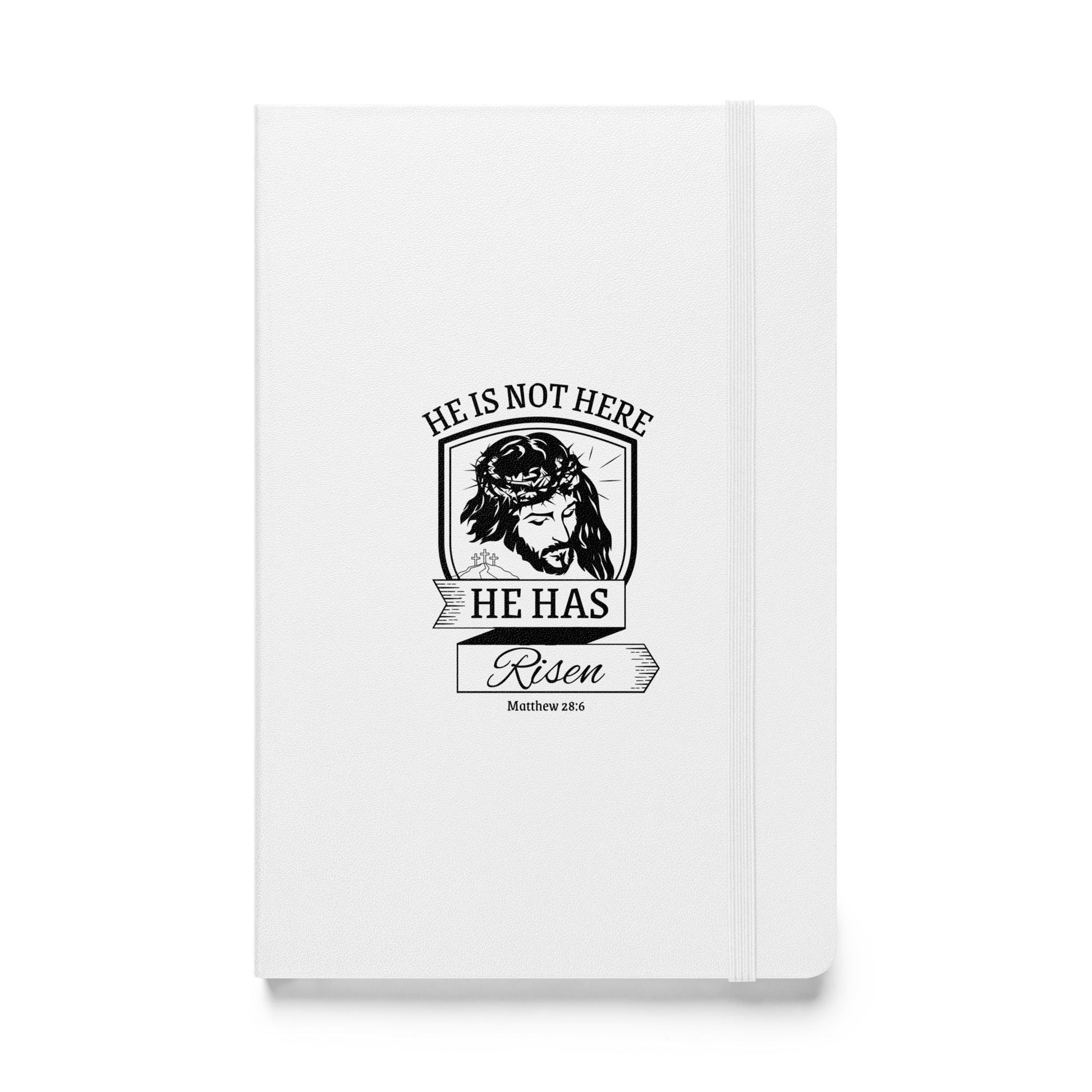 He is Not Here Hardcover bound notebook - Bright Eye Creations