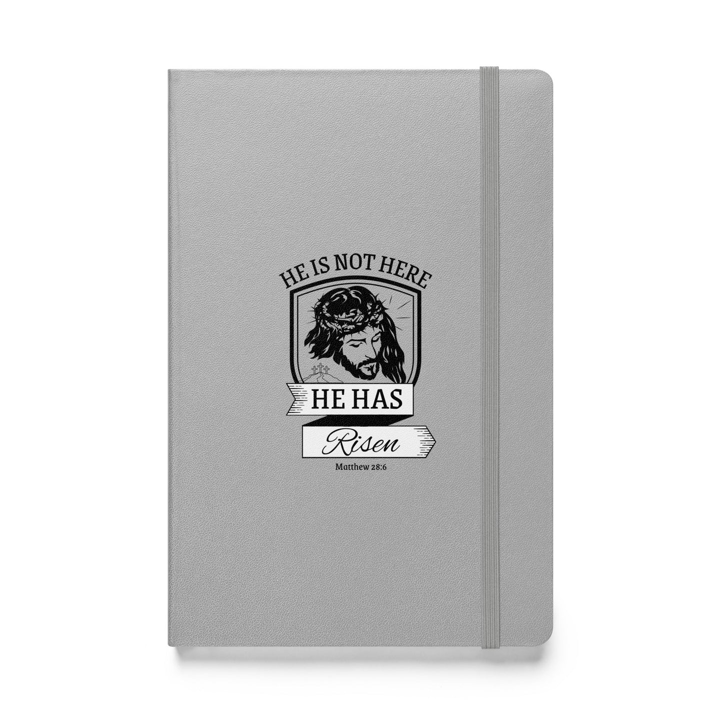 He is Not Here Hardcover bound notebook - Bright Eye Creations