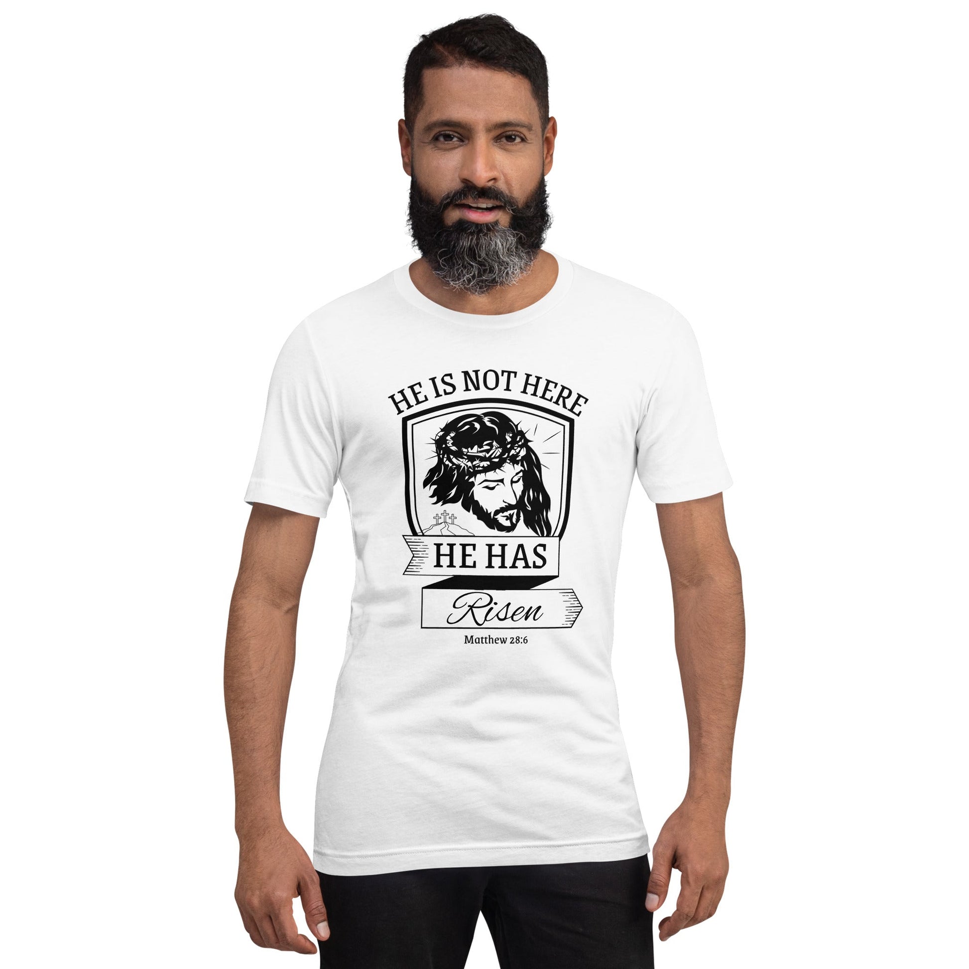 He is Not Here Unisex t - shirt - Bright Eye Creations