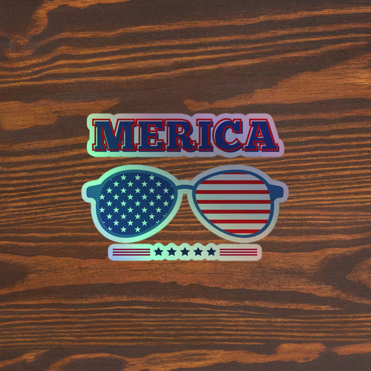 Holographic Merica stickers - Bright Eye Creations