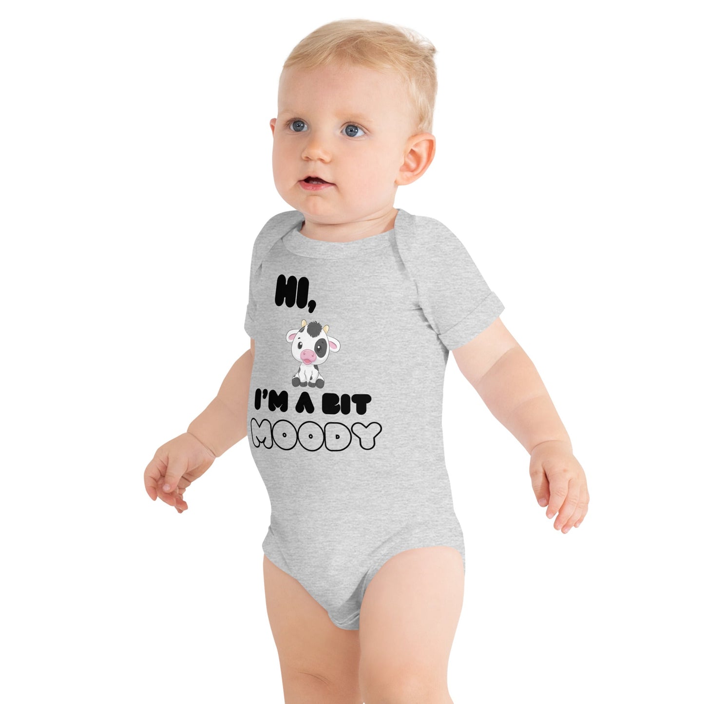 Moody Baby short sleeve one piece - Bright Eye Creations