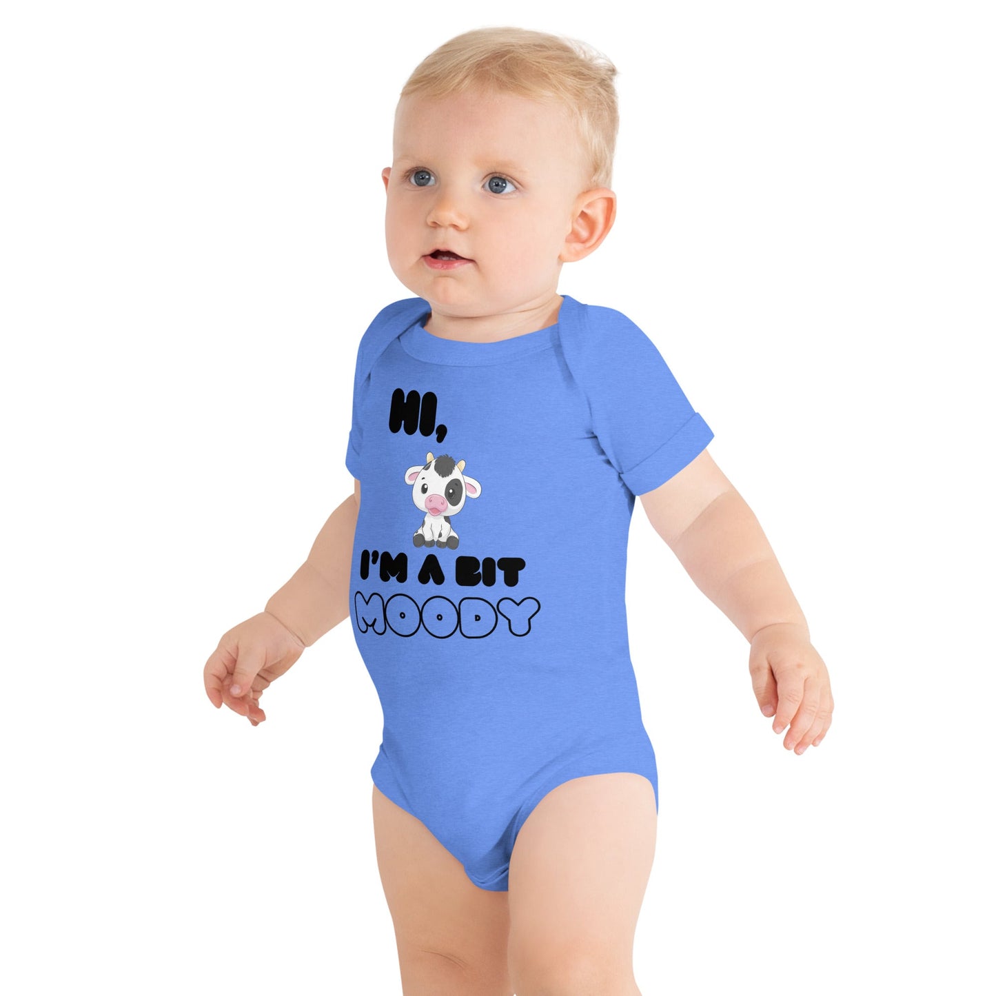 Moody Baby short sleeve one piece - Bright Eye Creations