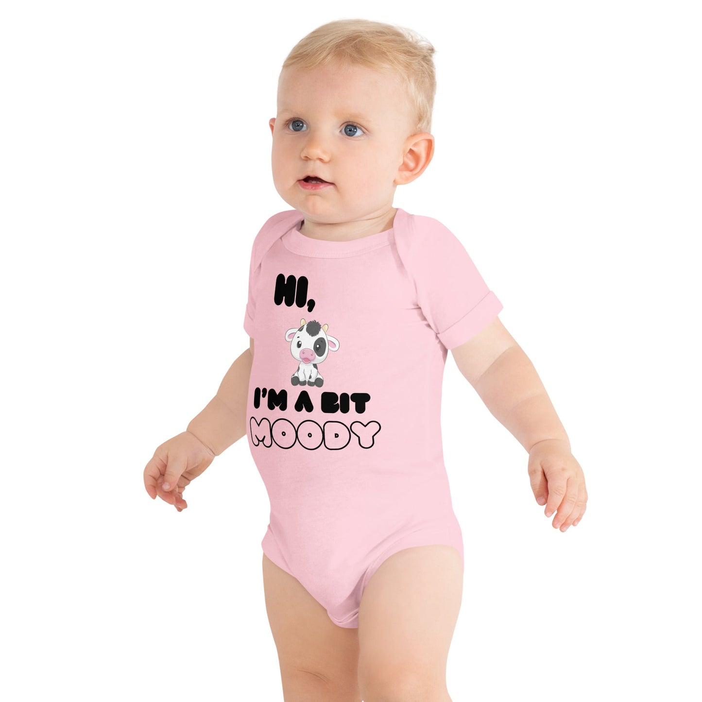 Moody Baby short sleeve one piece - Bright Eye Creations