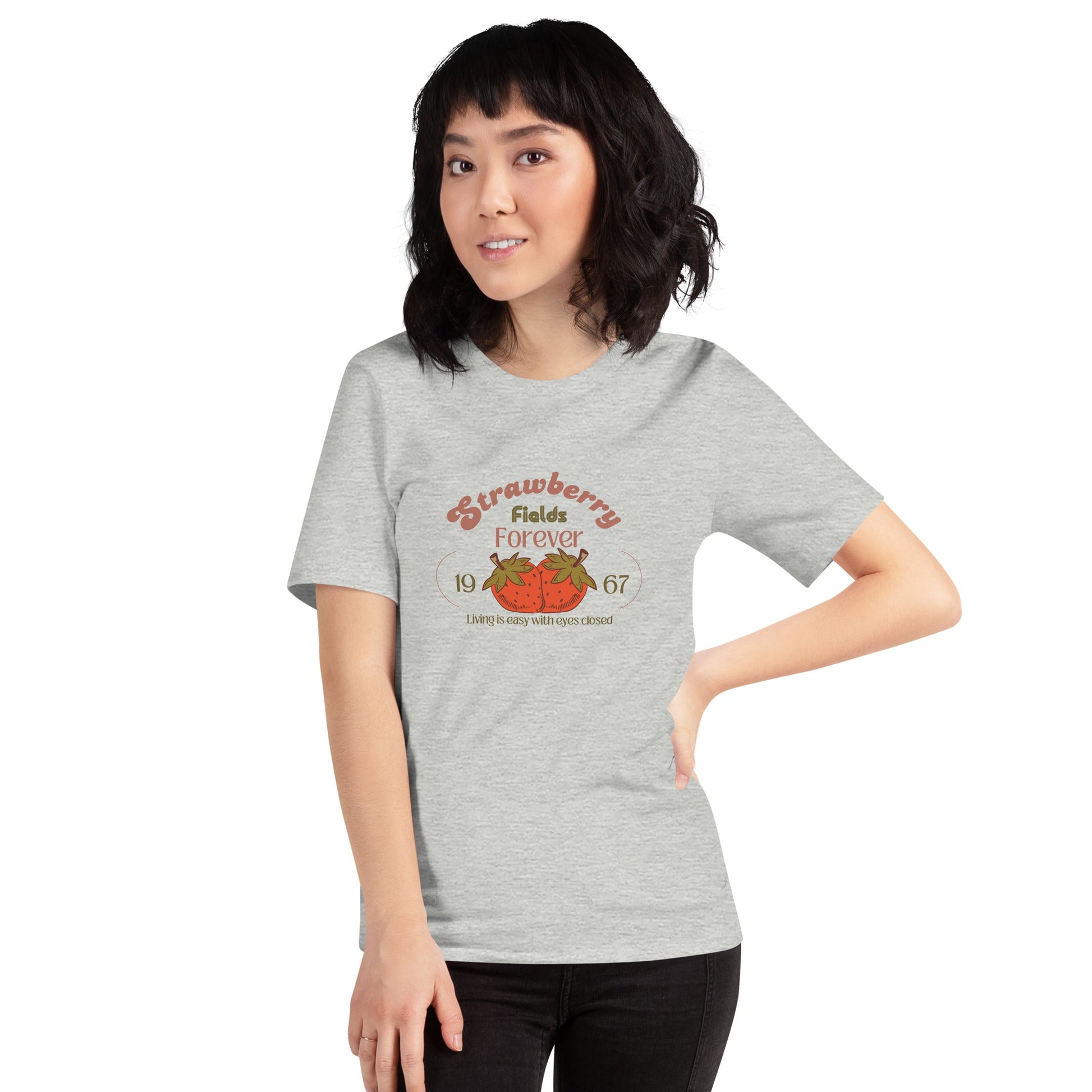 Strawberry Fields Unisex t - shirt - Bright Eye Creations