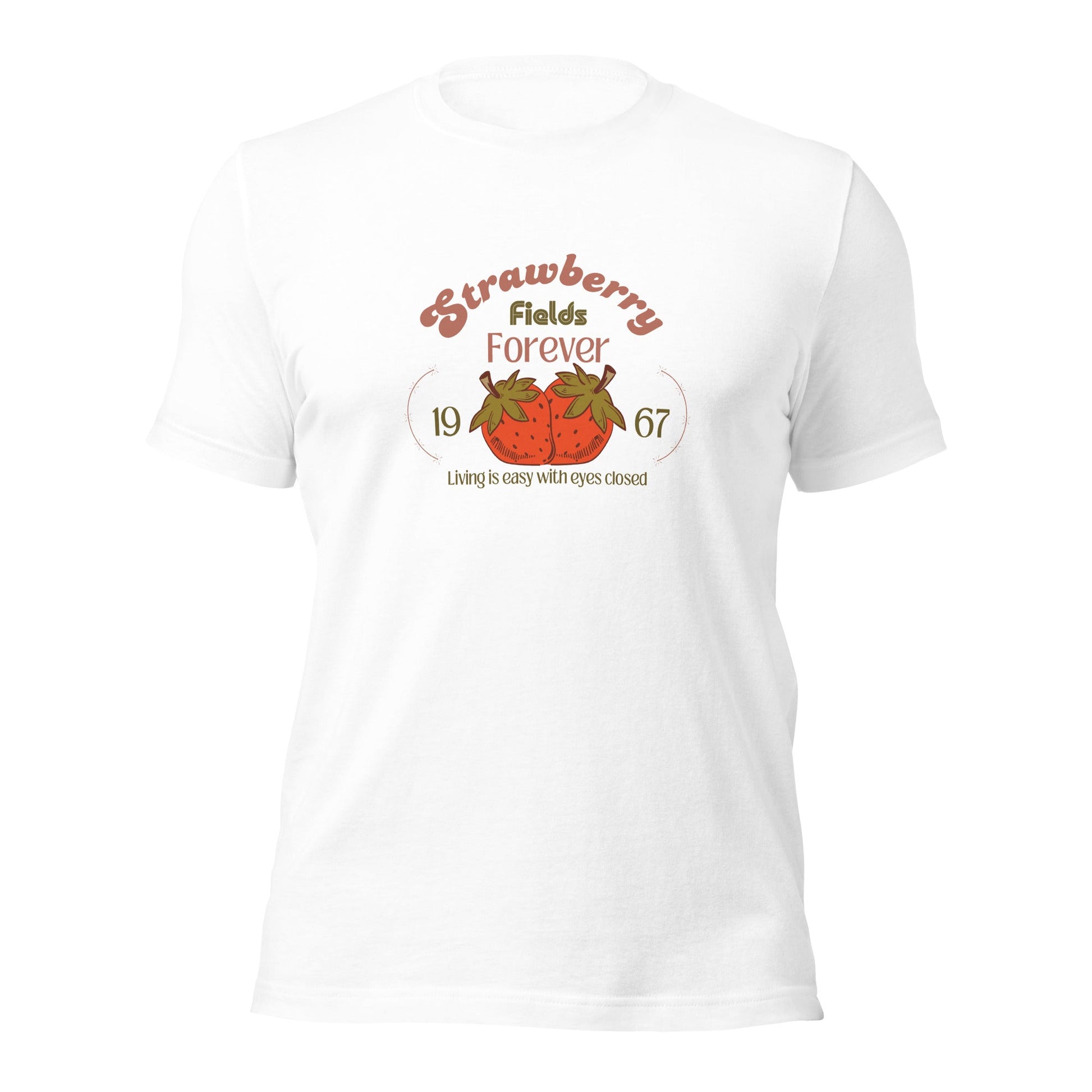 Strawberry Fields Unisex t - shirt - Bright Eye Creations