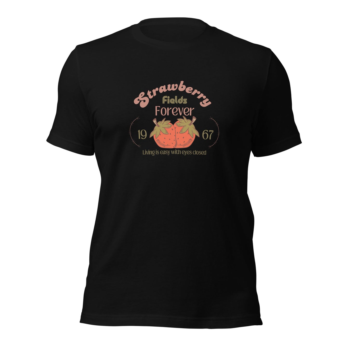 Strawberry Fields Unisex t - shirt - Bright Eye Creations