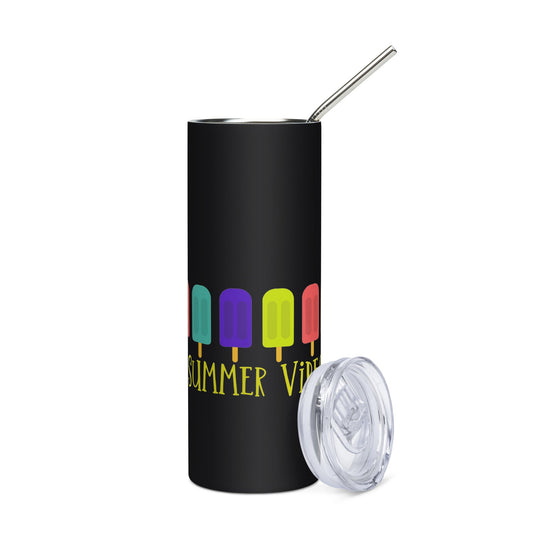Summer Vibes Stainless steel tumbler - Bright Eye Creations