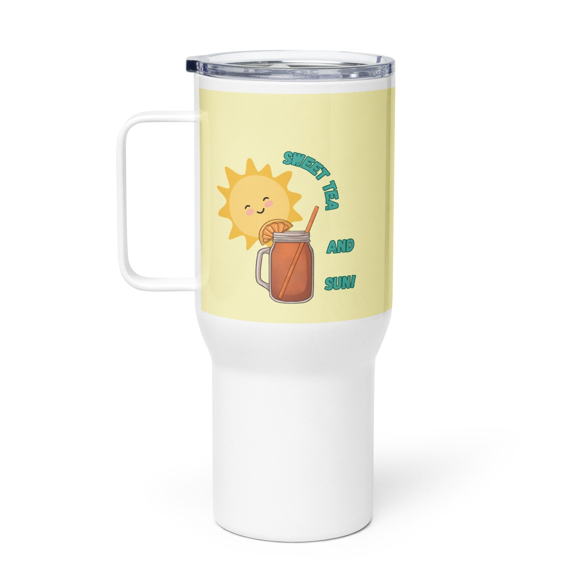 Sweet Tea Travel mug with a handle - Bright Eye Creations