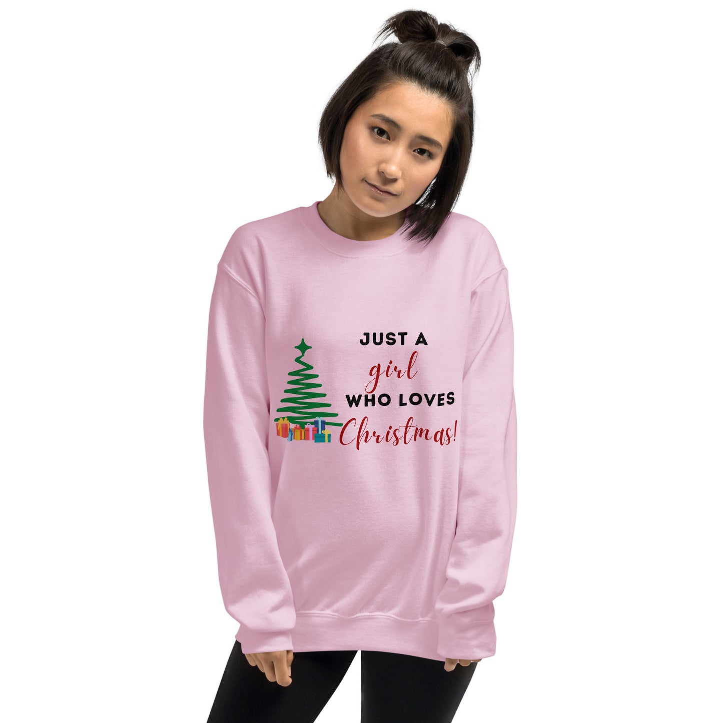 Unisex A Girl Who Loves Christmas Sweatshirt