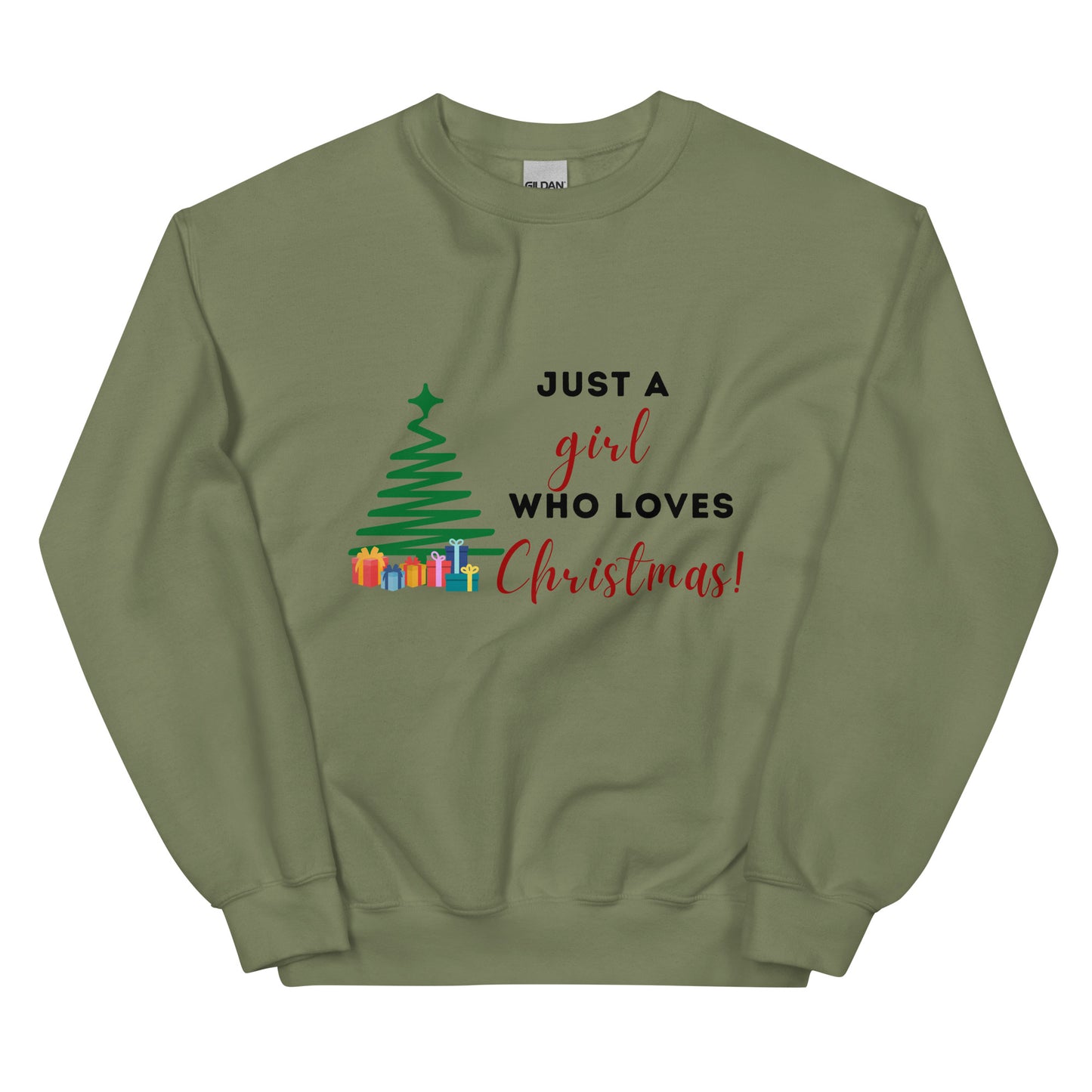 Unisex A Girl Who Loves Christmas Sweatshirt