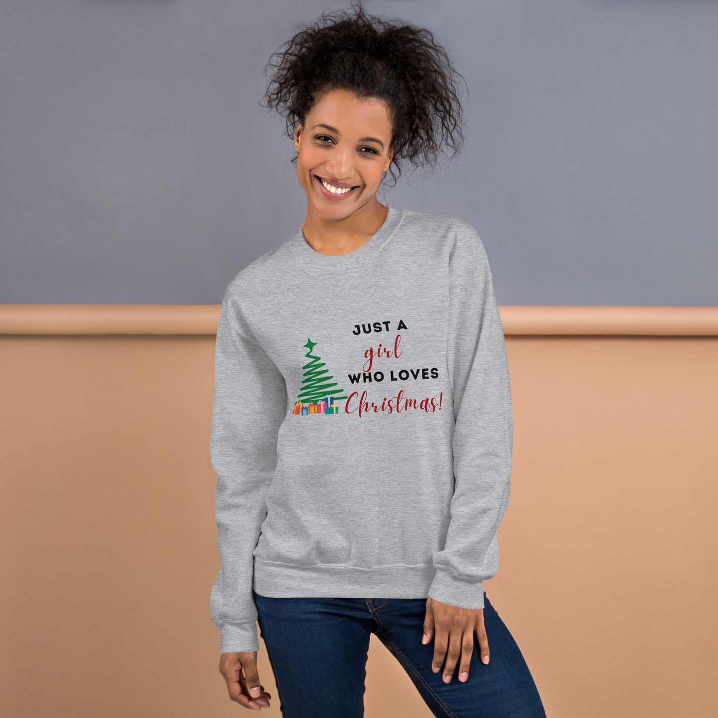 Unisex A Girl Who Loves Christmas Sweatshirt