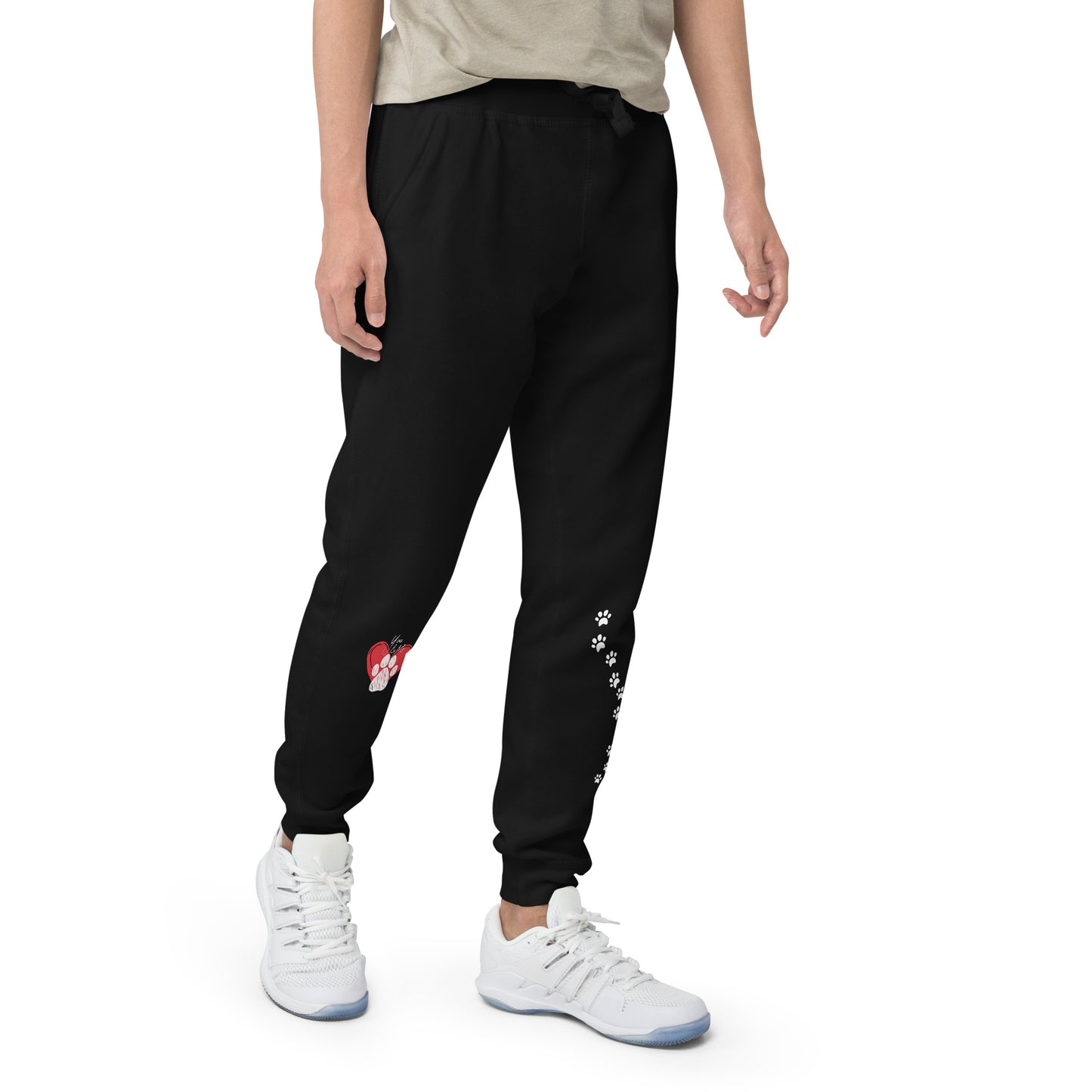 Unisex Puppy Love fleece sweatpants