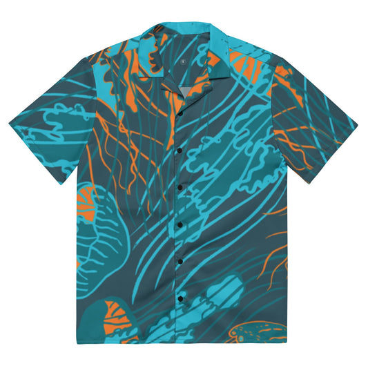 Unisex Under the Sea button shirt - Bright Eye Creations