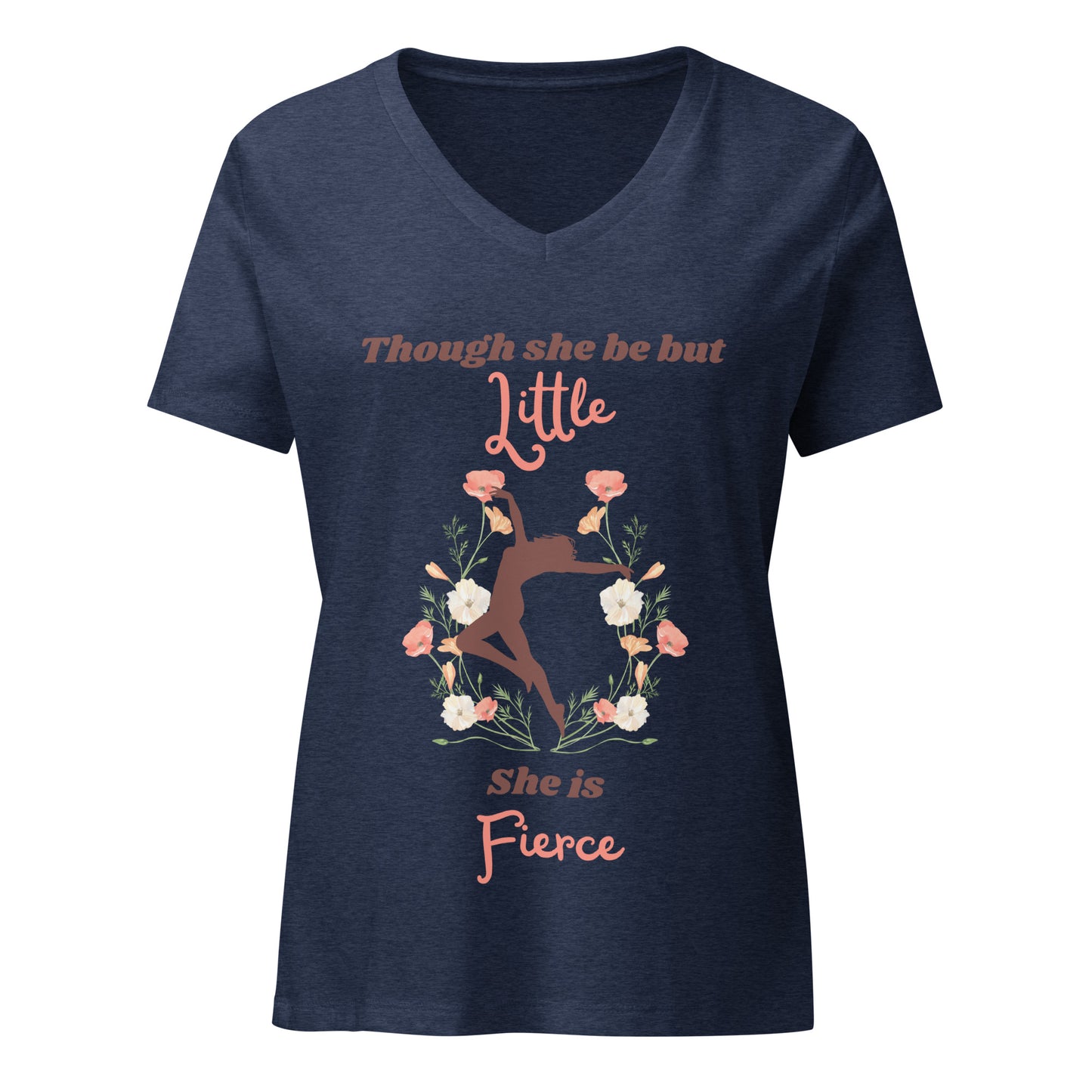 She is Fierce Women’s relaxed v-neck t-shirt