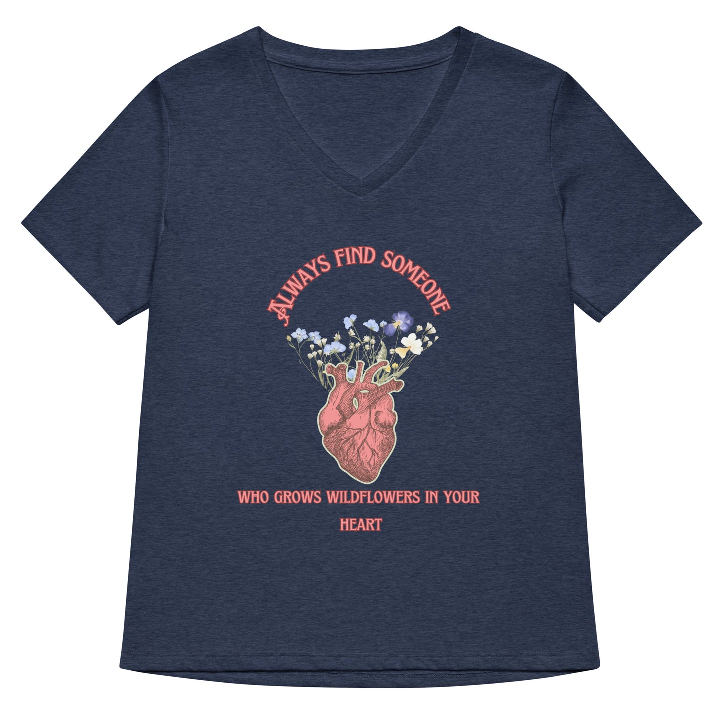 Wild Heart Women’s relaxed v-neck t-shirt