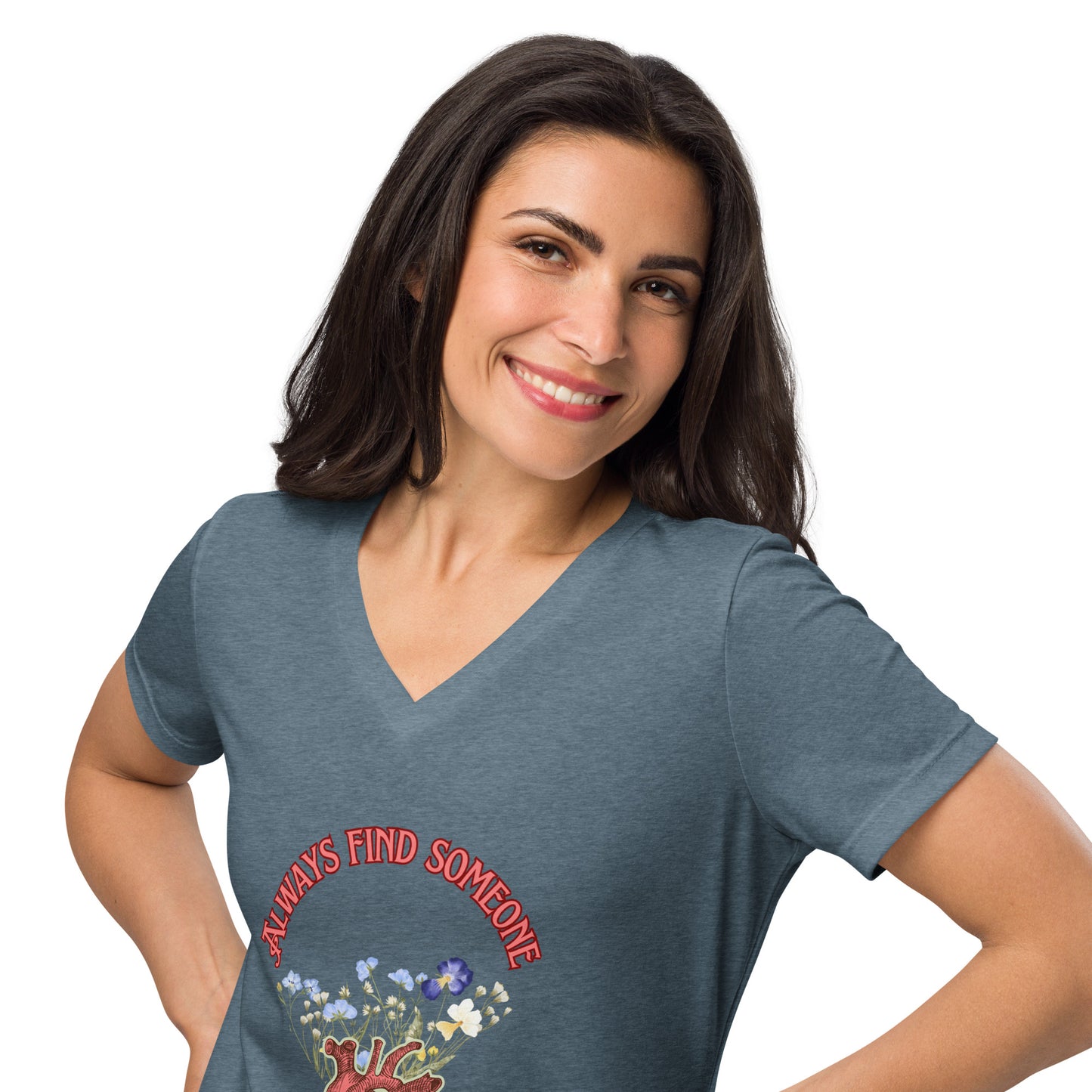 Wild Heart Women’s relaxed v-neck t-shirt