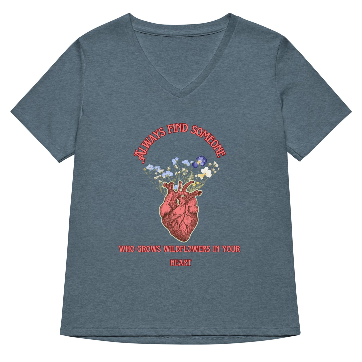 Wild Heart Women’s relaxed v-neck t-shirt