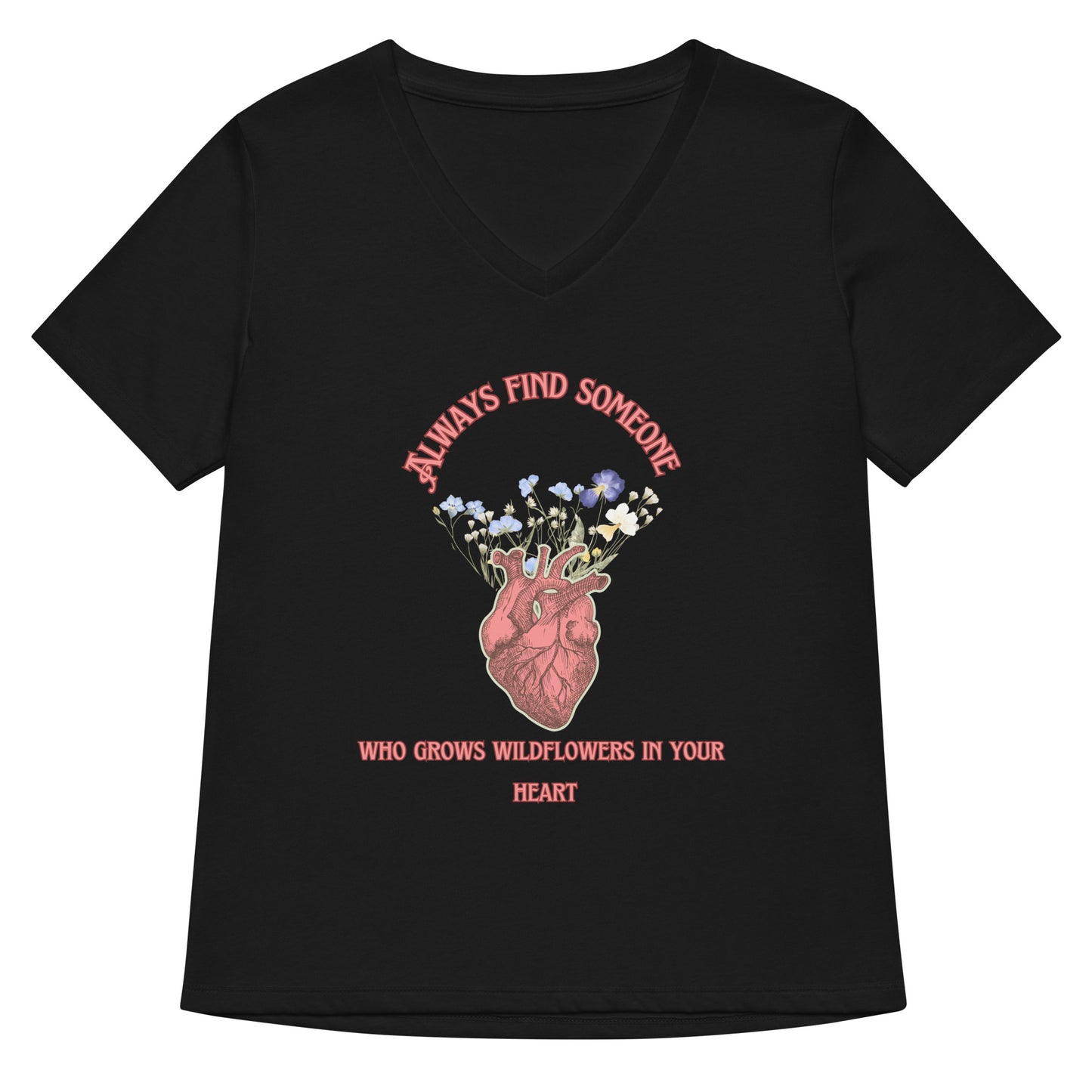 Wild Heart Women’s relaxed v-neck t-shirt