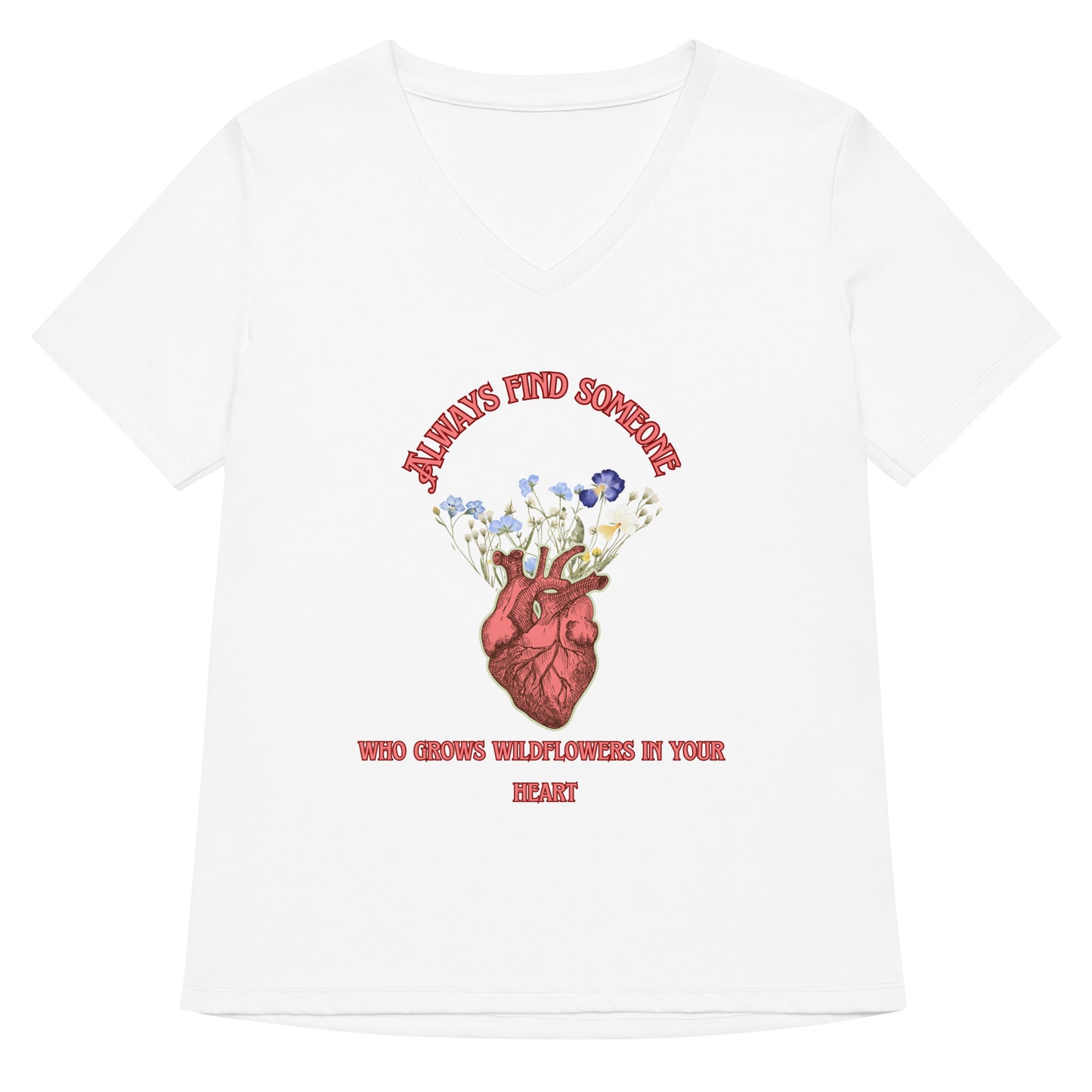 Wild Heart Women’s relaxed v-neck t-shirt