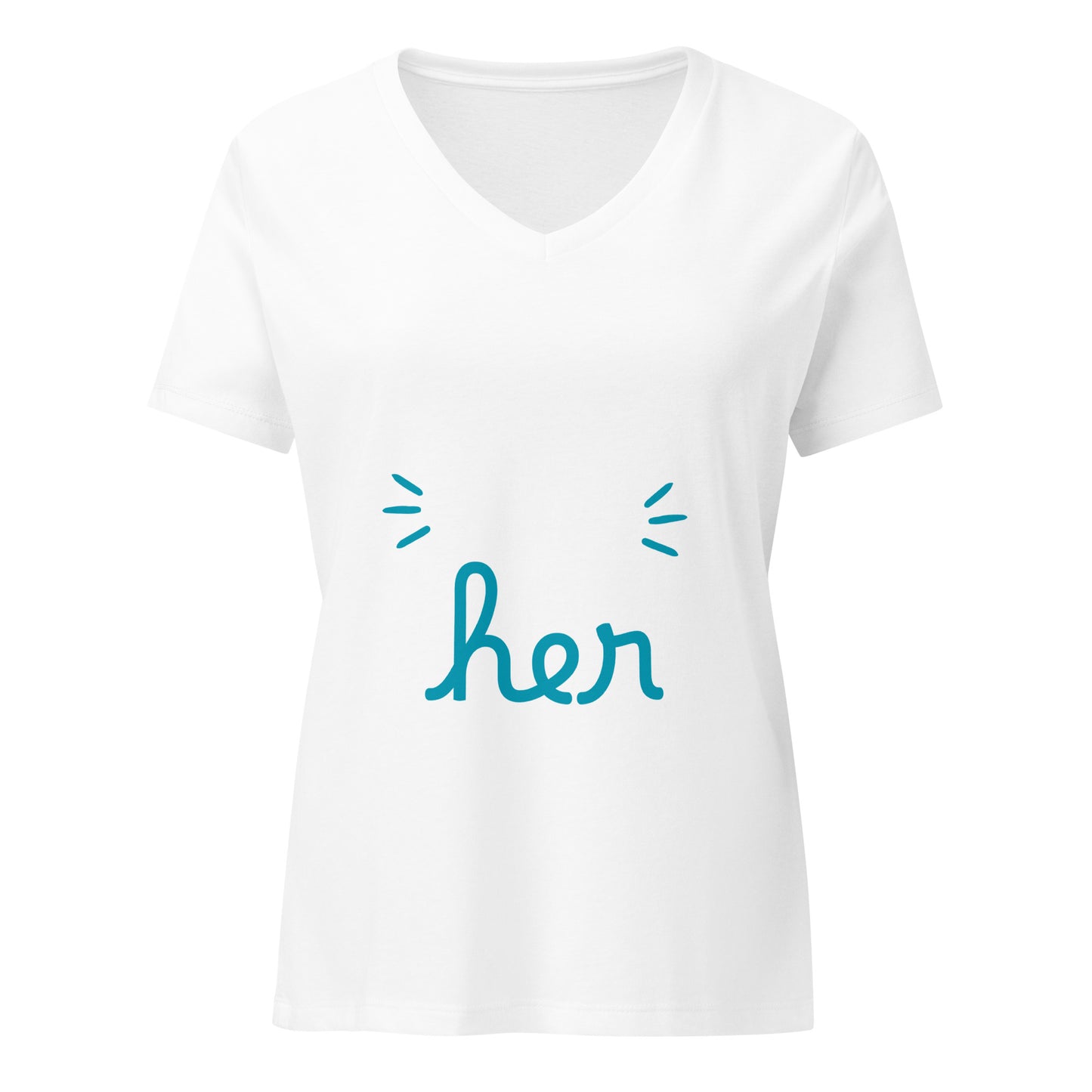 Strong Like Her Women’s relaxed v-neck t-shirt